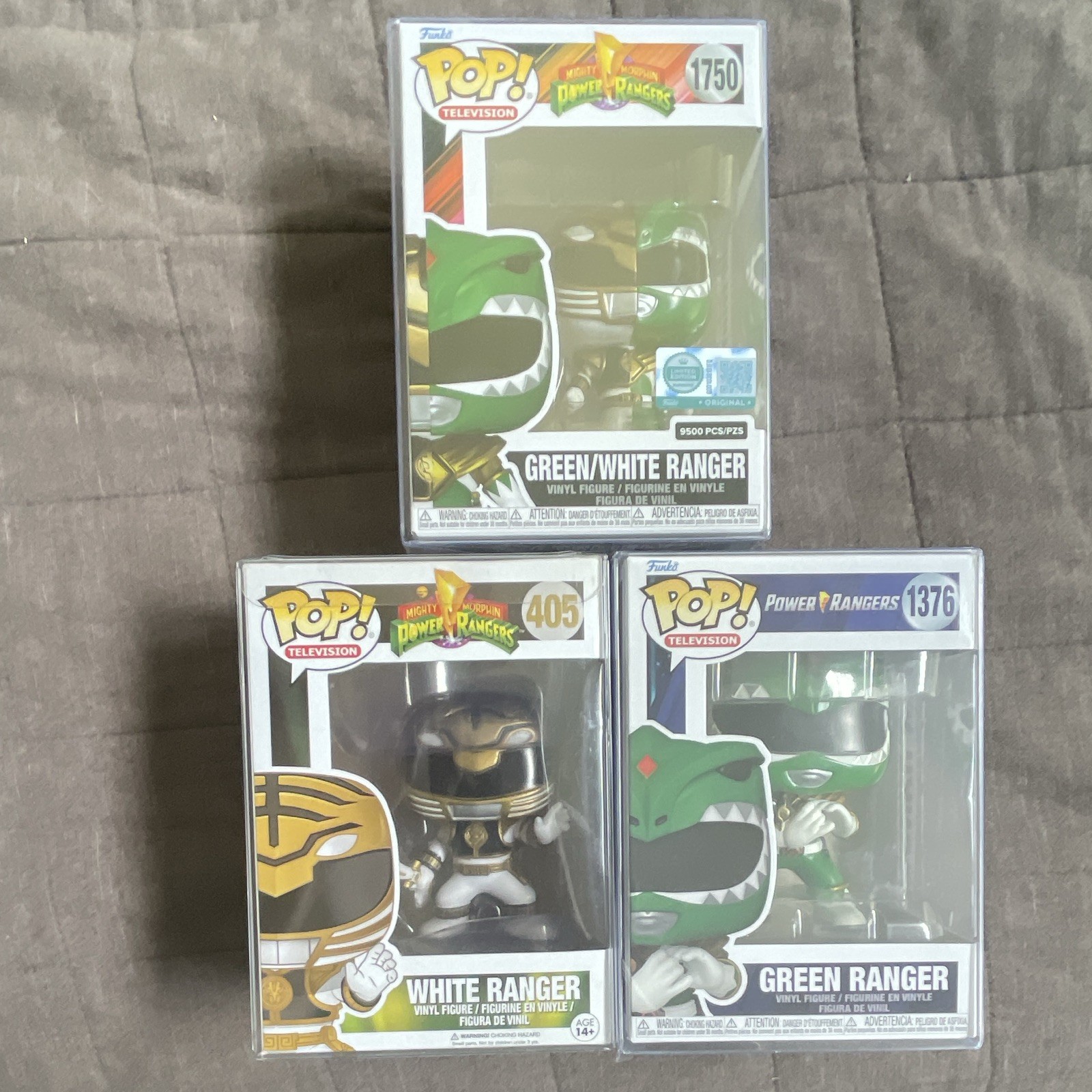 Funko Pop Television Mighty Morphin Power Rangers Lot (3) #1750 #405 #1376