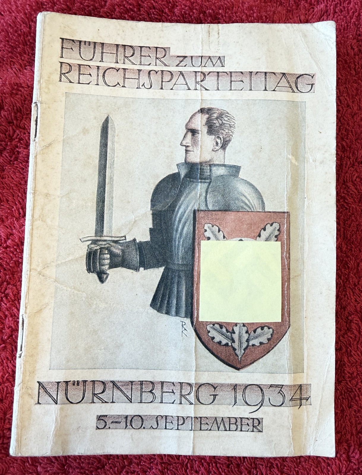 Fuhrer zum Reichsparteitag = Guide to the Reich Party Rally Nurnberg 1934