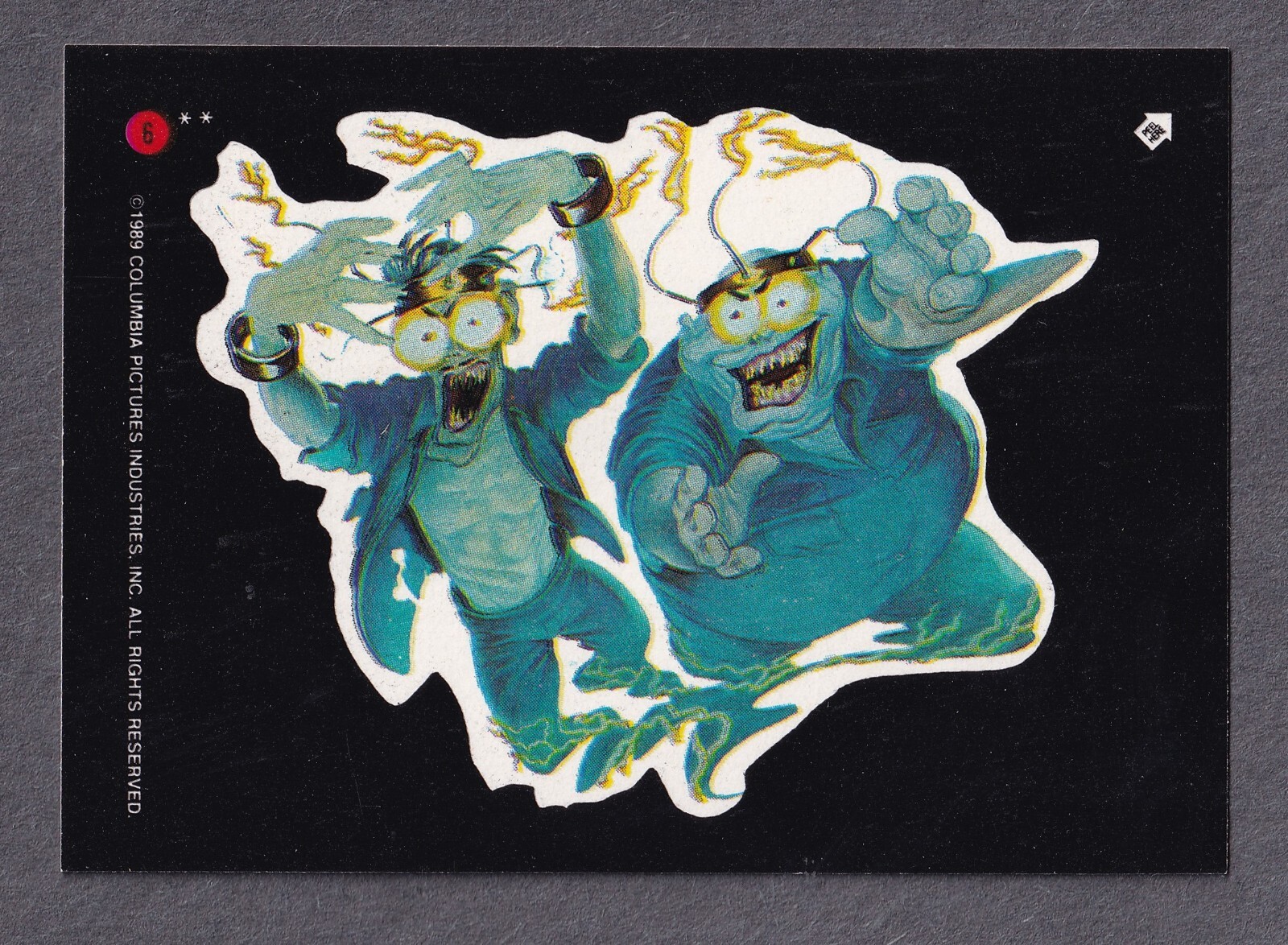 1989 Topps Ghostbusters II Stickers #6 Scoleri Ghosts NM+2617