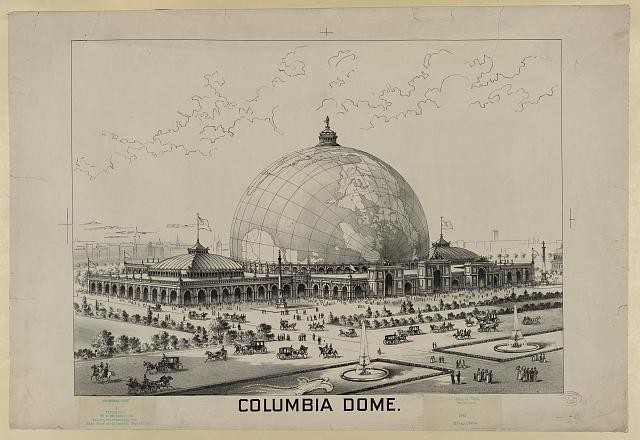Photo:Columbia Dome 1891 World�s Fair Exhibition Building Print