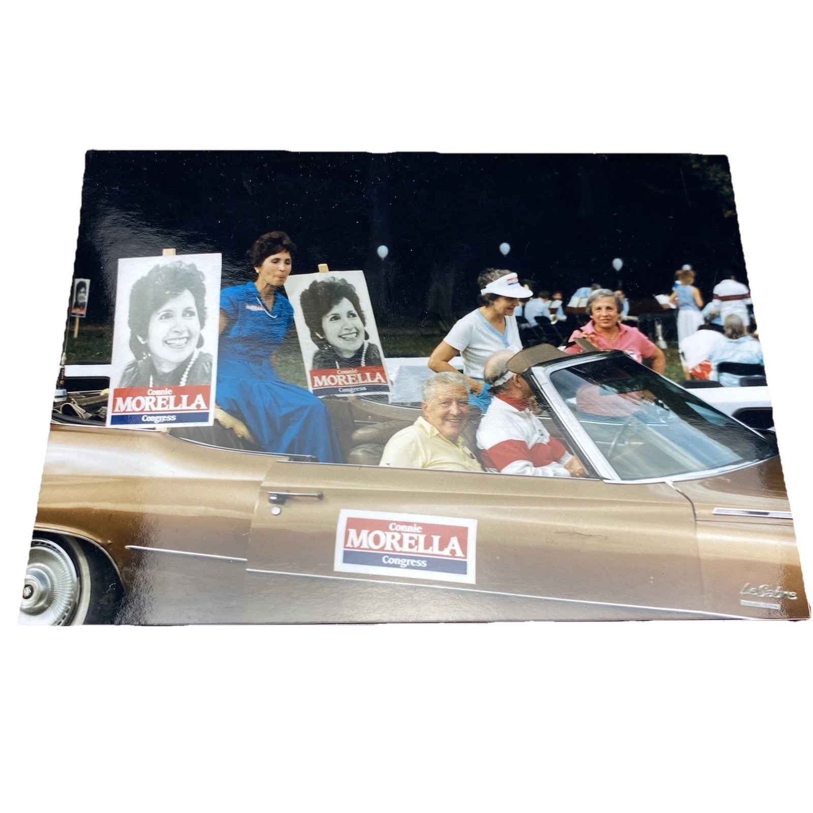 Connie Morella 1985 Real Photo Campaigning In Car Constance Morella Congress VTG