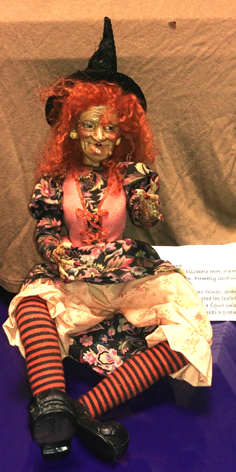 Vintage Detailed Halloween Witch From Motts Miniatures Estate OOAK Rare Vintage Detailed Halloween Witch From Motts Miniatures Estate OOAK Rare