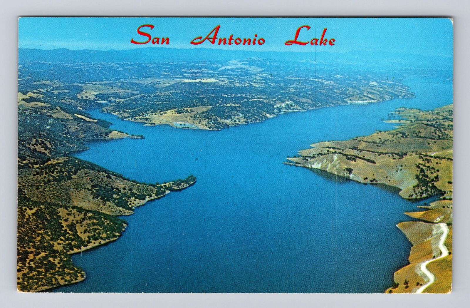 Bradley CA-California, Osborn\'s San Antonio Lake, Antique, Vintage Card Postcard