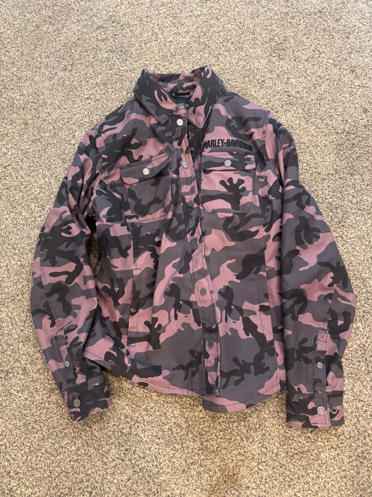 Harley-Davidson® Women's Operative Riding Shirt Jacket - Pink Camo 97212-23VW Harley-Davidson® Women's Operative Riding Shirt Jacket - Pink Camo 97212-23VW
