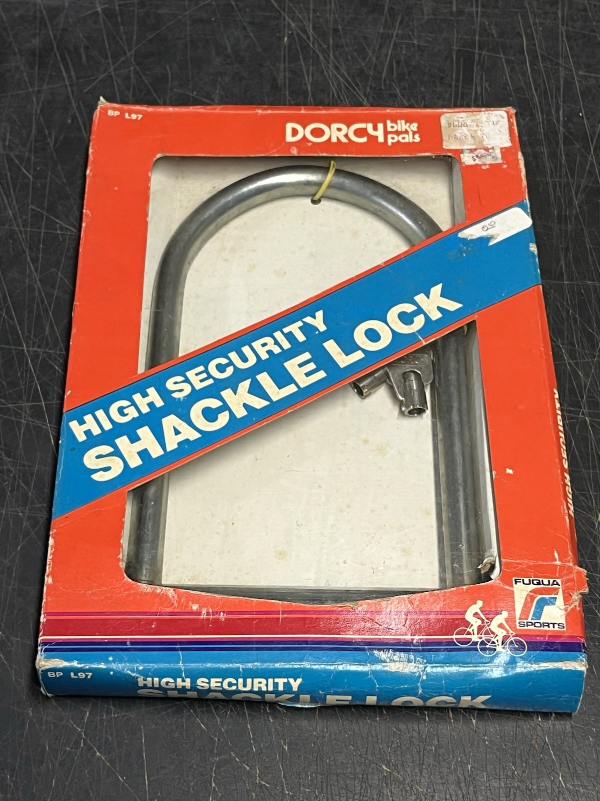 Vintage Dorcy Bike Pals High Security Bicycle Shackle Lock & Cylindrical Key NOS