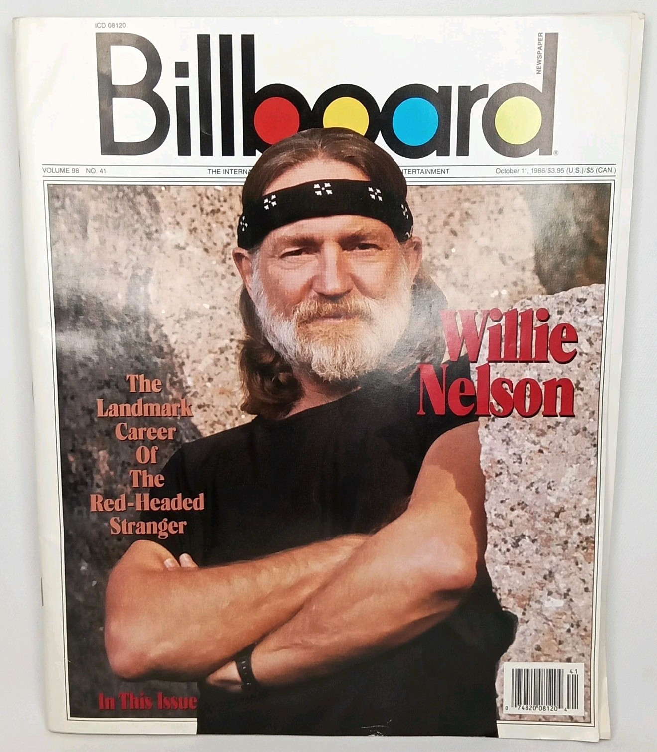 Vintage Willie Nelson October 11 1986 Billboard Newspaper County Music Ephemera