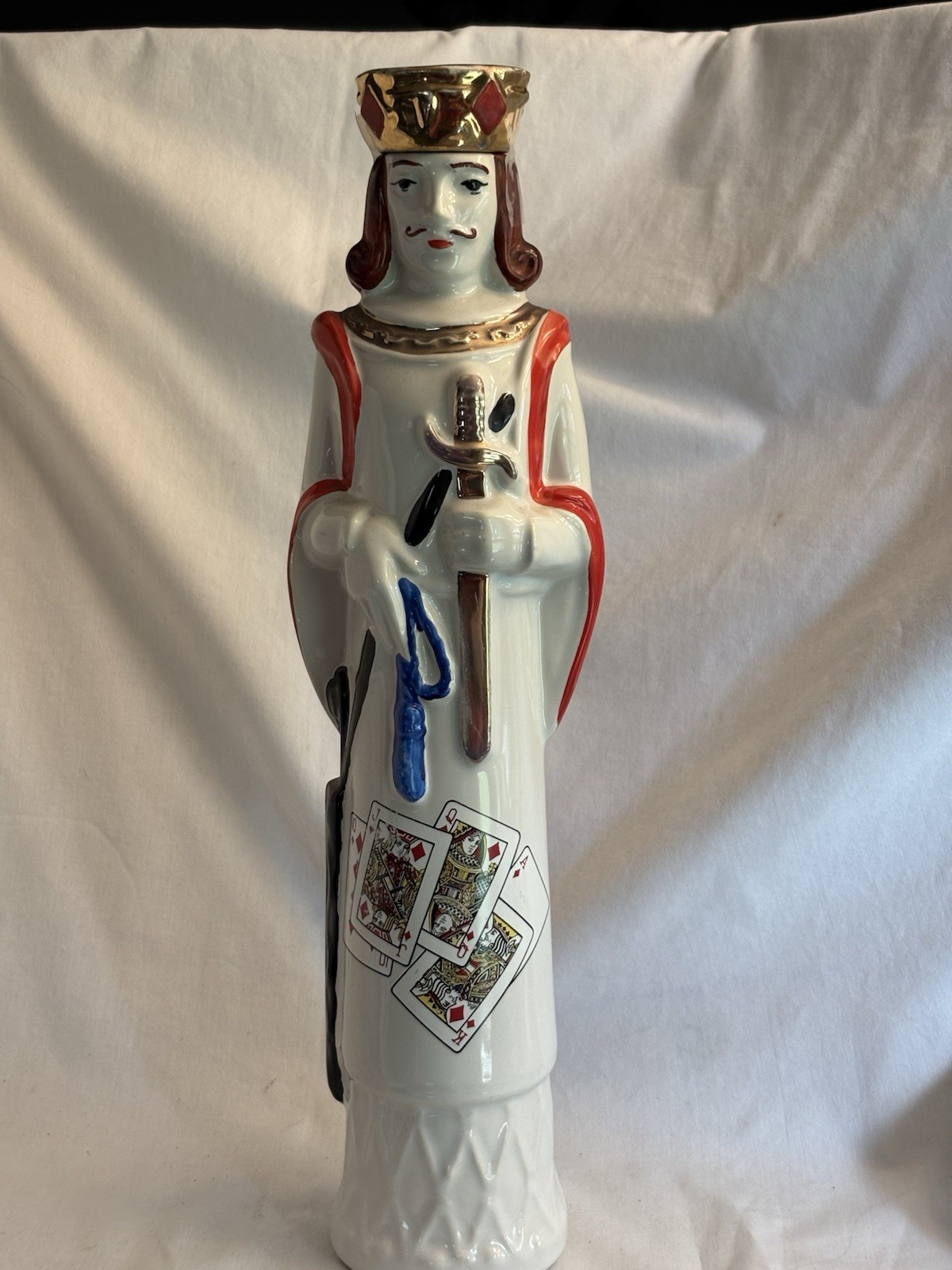 Vintage Ezra Brooks Decanter King of Diamonds