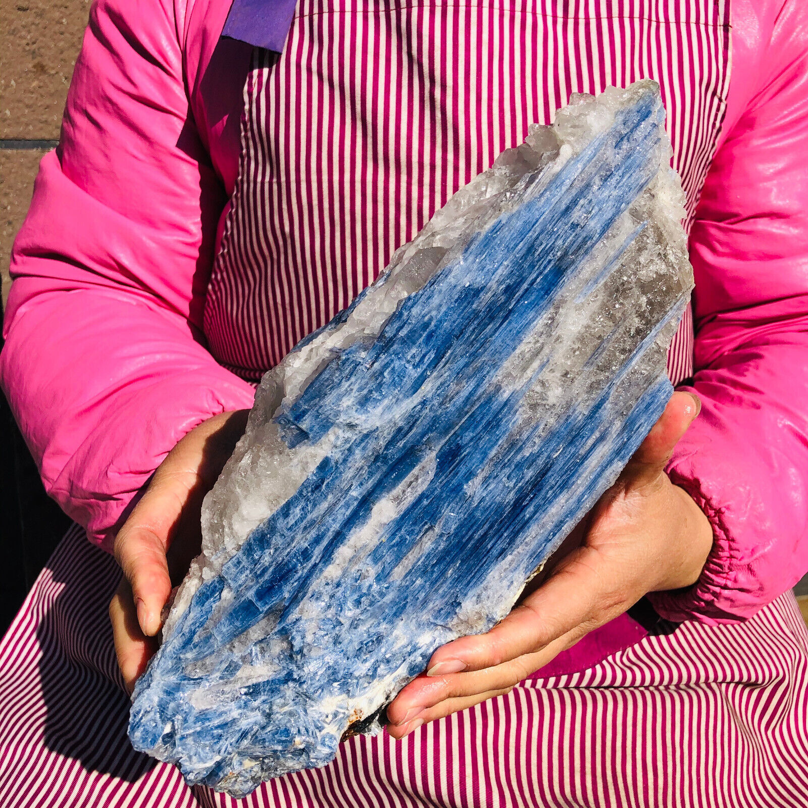 10.67LB Natural Blue Crystal Kyanite Rough Gem mineral Specimen Healing