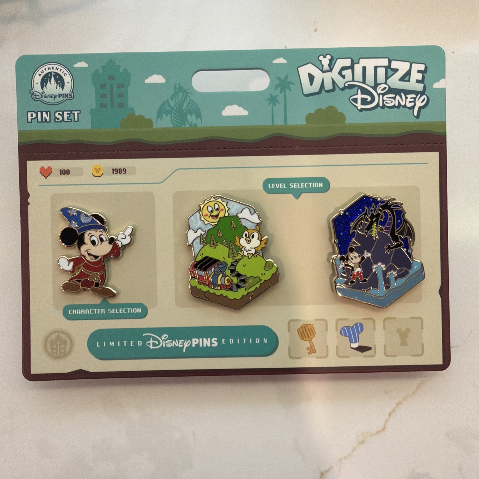 2026 DIGITIZE DISNEY Sorcerer Mickey Runaway Railway Fantasmic DHS LE 3-PIN SET