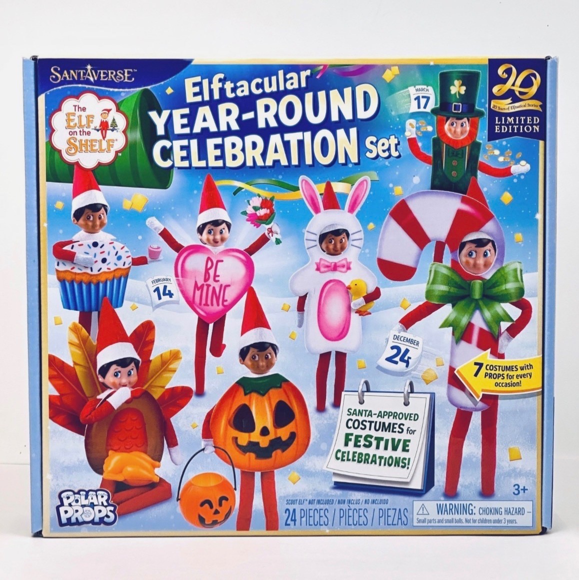The Elf on the Shelf Polar Props Elftacular Year-Round Celebration Set - NEW