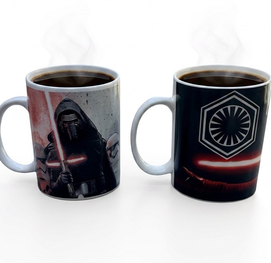 Star Wars Kylo Ren Captain Phasma Stormtrooper Coffee Mugs Lot of 2 2015 Zak Set