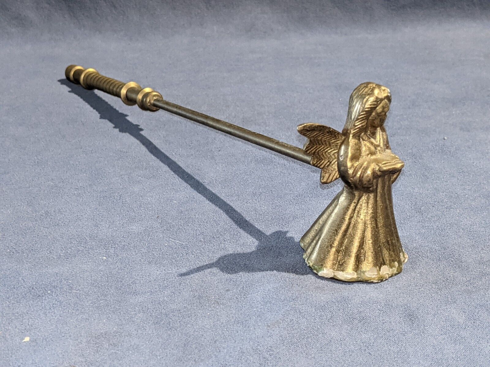 Vintage Brass Metal Candle Snuffer Angel Design (PL180)