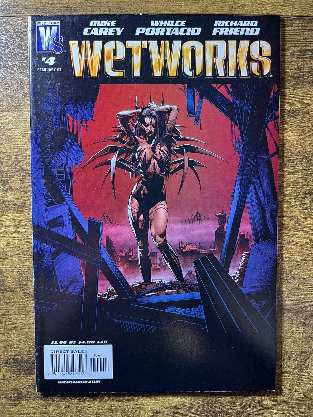 WETWORKS 4 WHILCE PORTAIO COVER DC / WILDSTORM COMICS 2007