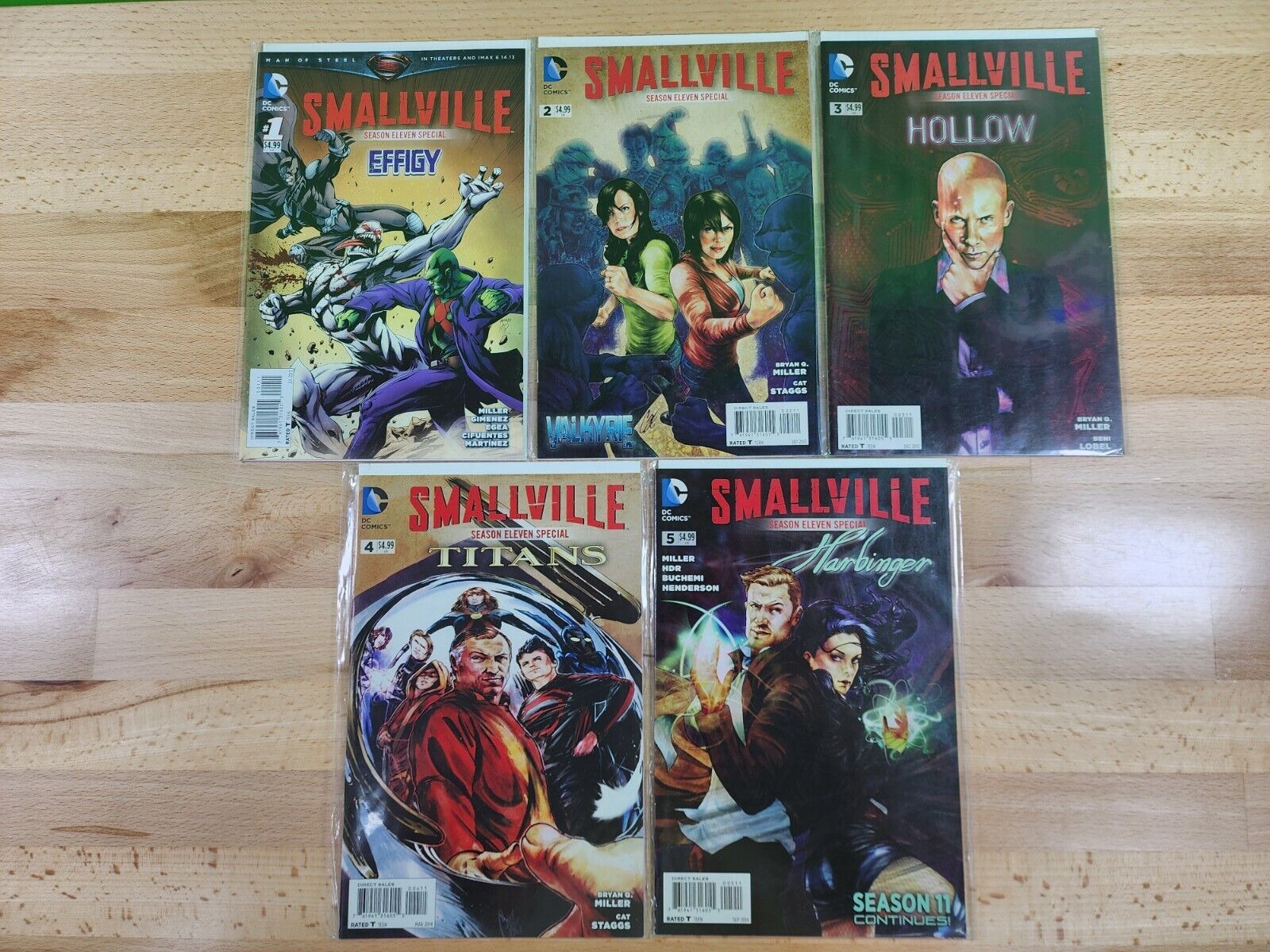 DC Comics Smallville Season 11 Special #1-5 Complete Set Bagged And Boarded