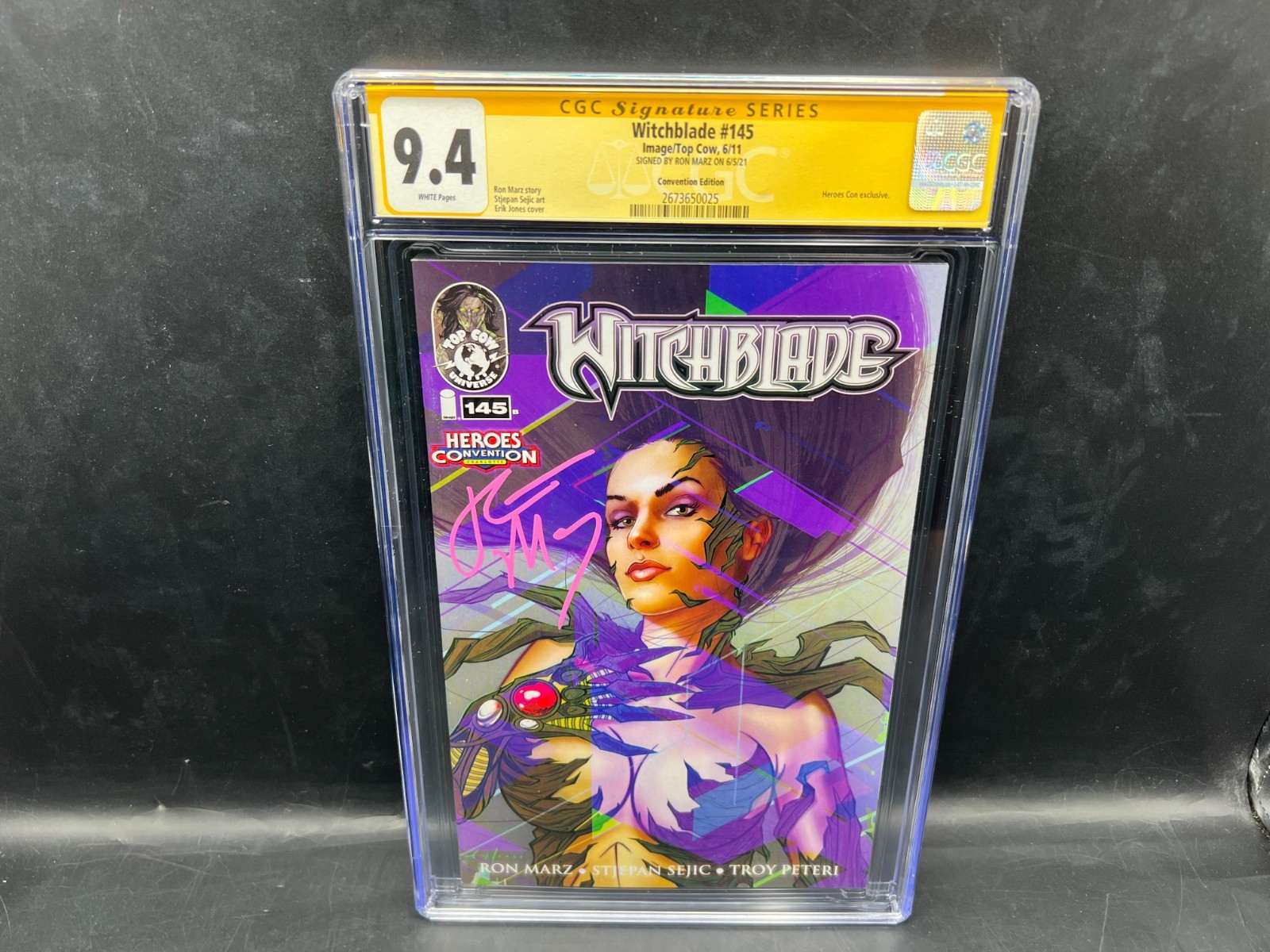 2011 Image/Top Cow Comics Witchblade #145 Signed by Ron Marz CGC 9.4 WHITE Pages 2011 Image/Top Cow Comics Witchblade #145 Signed by Ron Marz CGC 9.4 WHITE Pages