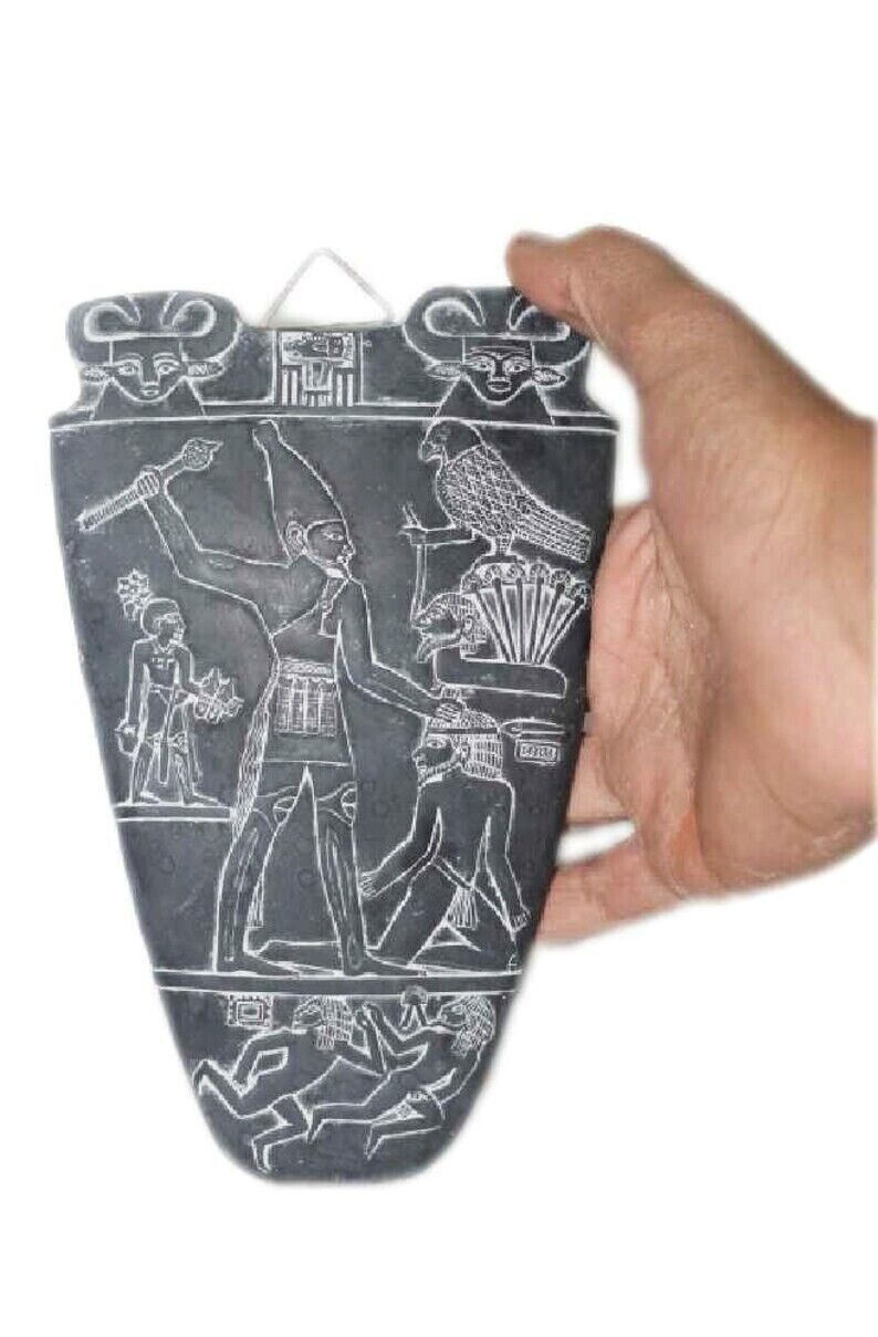 Gorgeous Narmer Palette- Beloved of the goddess Narat Handmade-Egyptian antiques