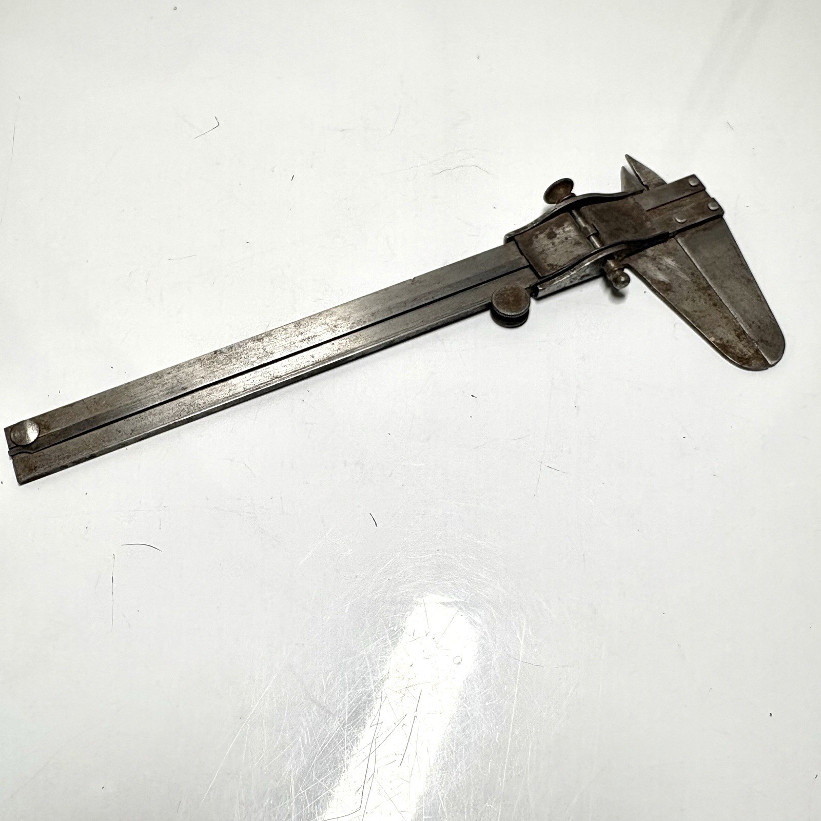 Vtg DUNLAP Sliding Pocket Caliper USA 5” Old Tool 