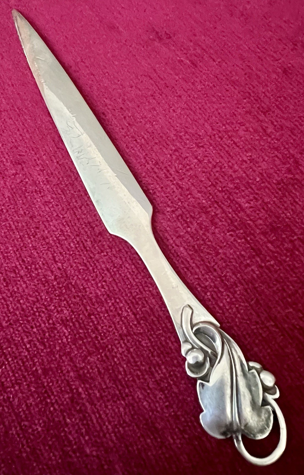 STUNNING VINTAGE COHR DENMARK STERLING SILVER LETTER OPENER MODERNISTS DESIGN