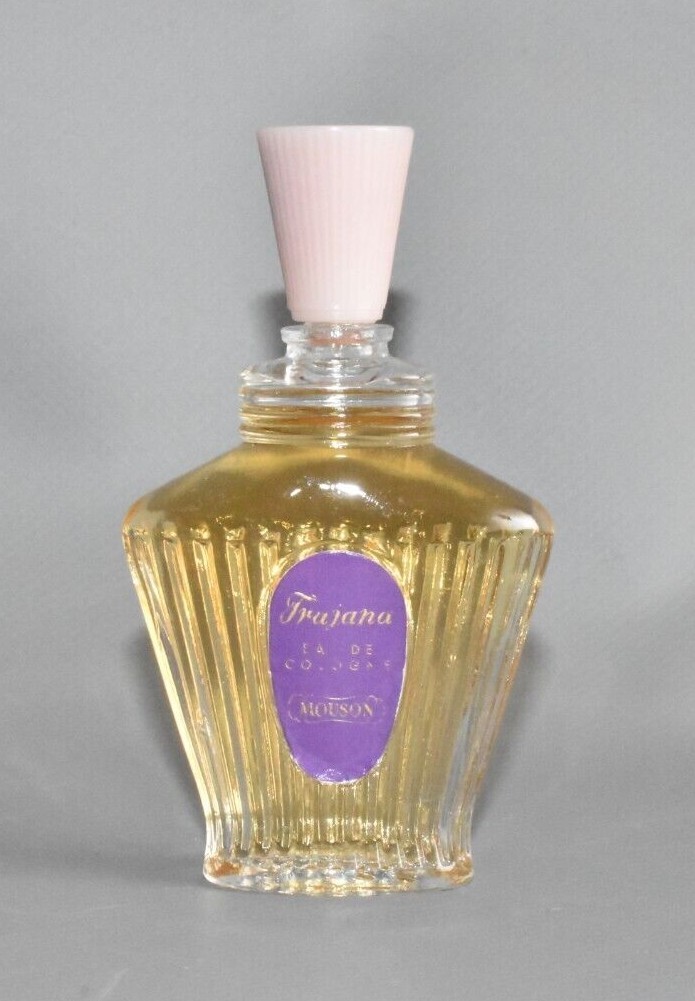  Vintage Fragrance Bottle Mouson Trajana 22cc Eau de Cologne Tray #A4