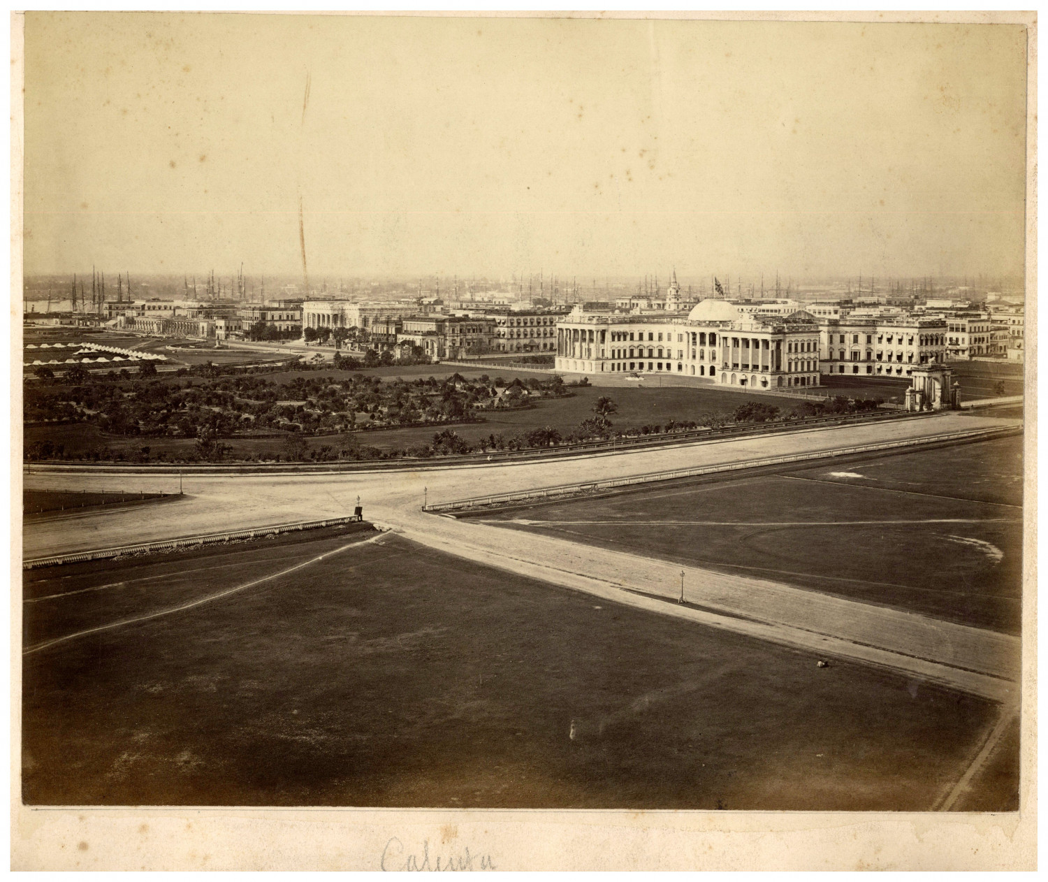 India, Calcutta Vintage Print, Albumen Print 25.5x30 Circa 1875 <div