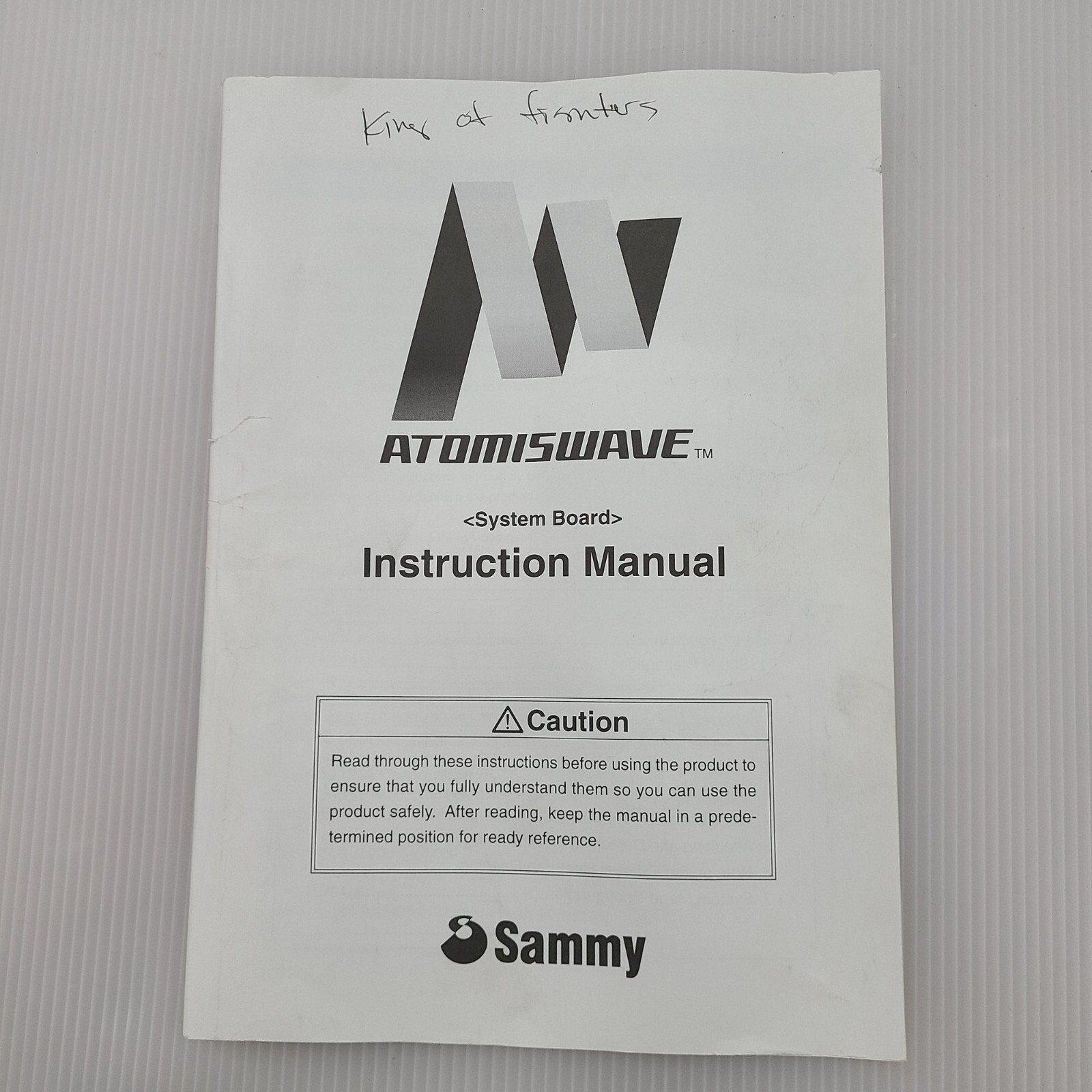 Atomiswave King of Fighters arcade owner\'s manual