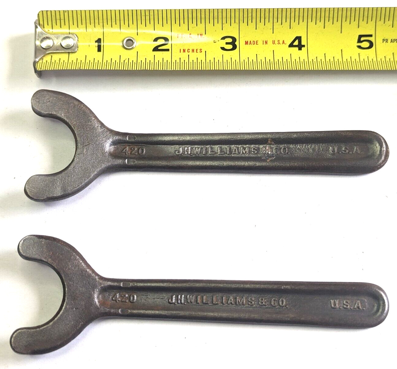 Vintage J.H. WILLIAMS #420 Double Pin Spanner Wrenches