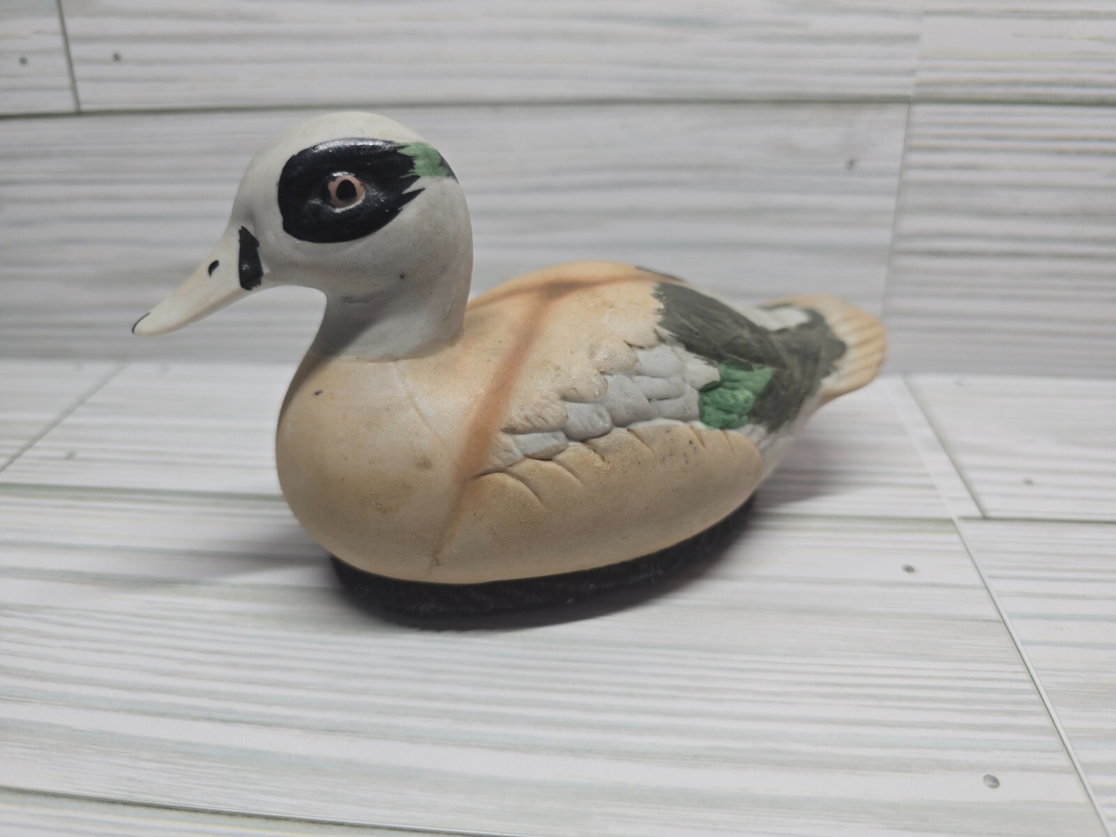 Vintage Hand Painted Porcelain Mallard Duck Decoy Figure Figurine 5.50