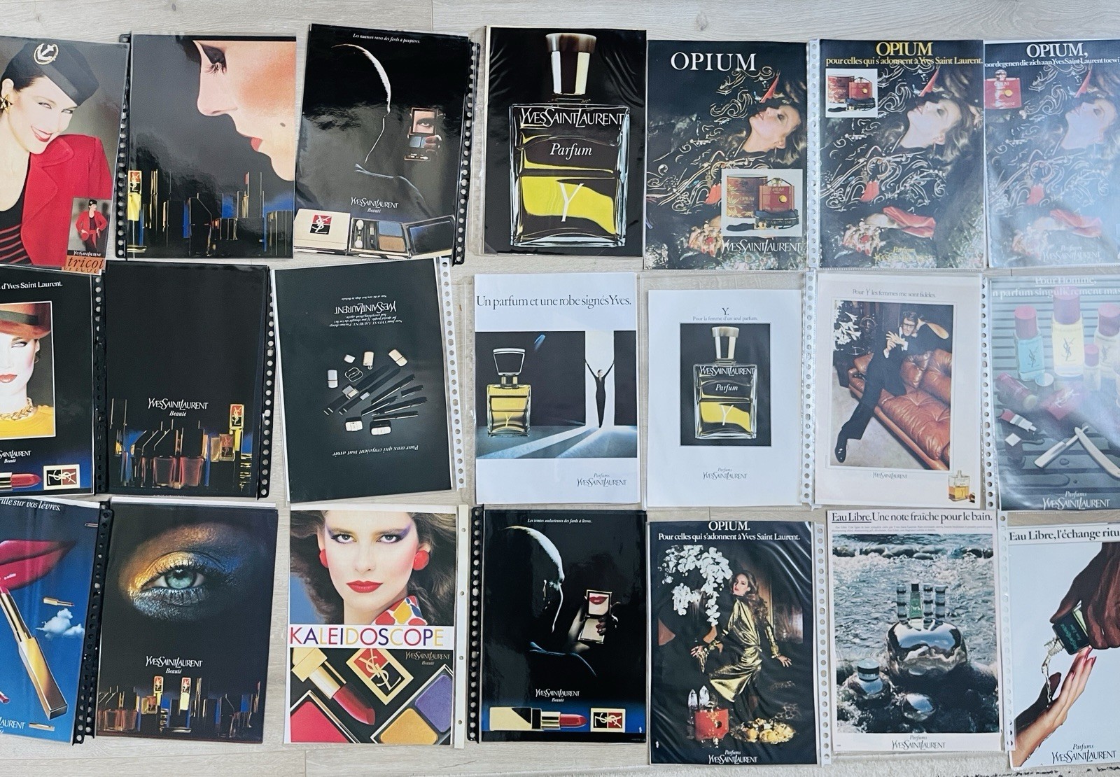 Vintage Yves Saint Laurent Ads - Original YSL magazine Advertisements