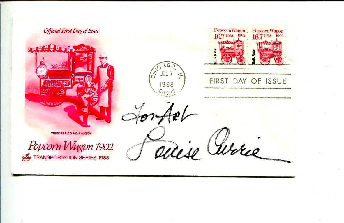 Louise Currie Voodoo Man Western Movie Star Signed Autograph FDC
