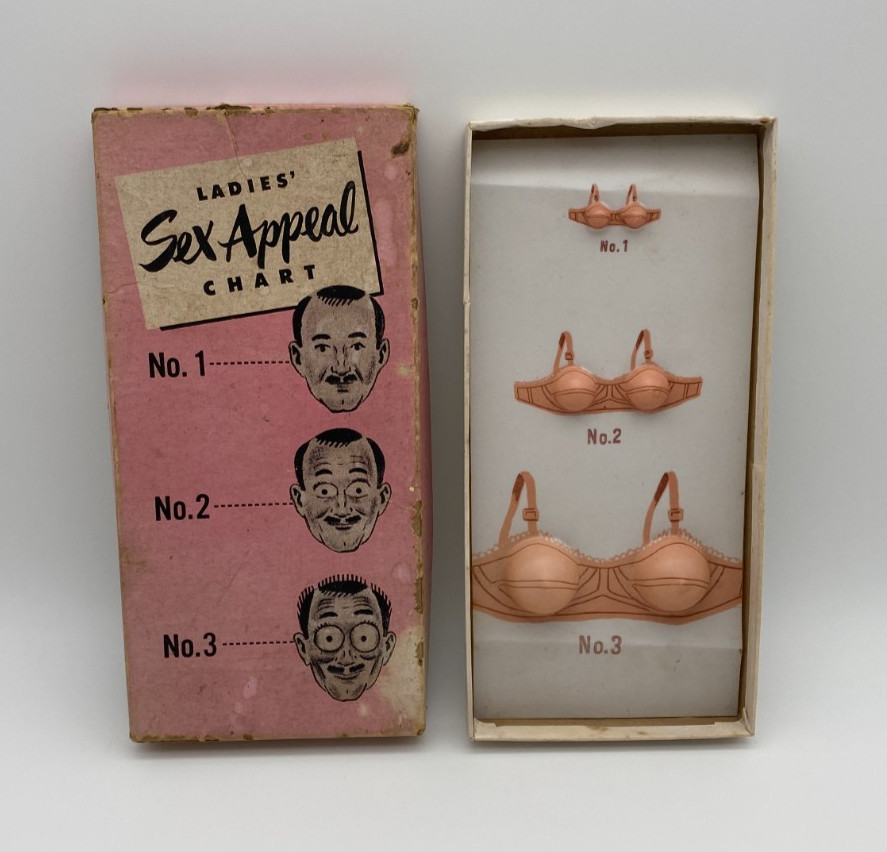 Vintage 1950s Novelty Joke Gag Gift Ladies Sex Appeal Chart Vintage 1950s Novelty Joke Gag Gift Ladies Sex Appeal Chart