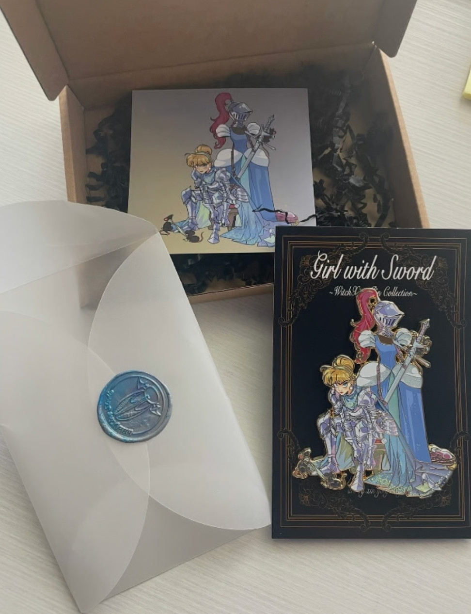 Witchxing x Disney Princess Cinderella Girl with Sword Pin OG/gold Variant NEW Witchxing x Disney Princess Cinderella Girl with Sword Pin OG/gold Variant NEW