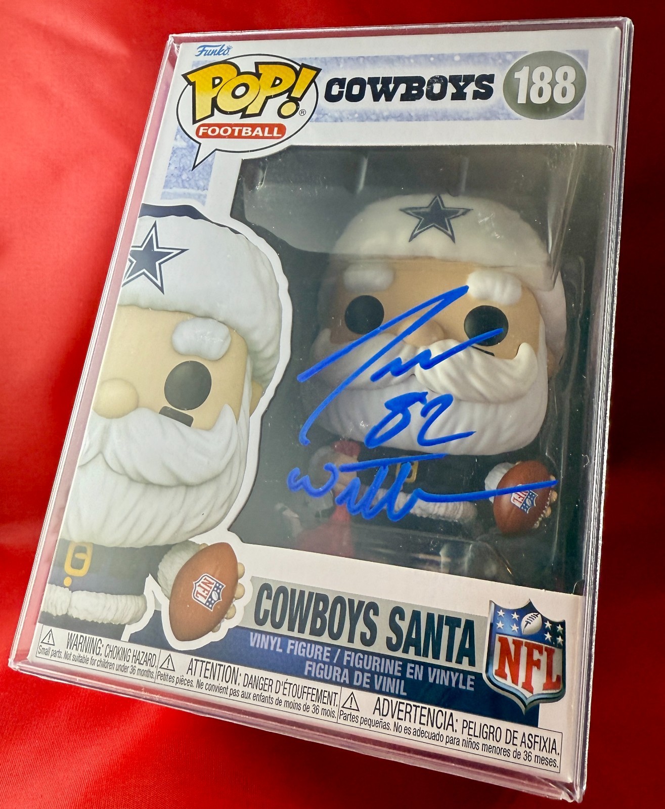 JASON WITTEN Signed DALLAS COWBOYS CHRISTMAS FUNKO POP #188 w/ COA (HERITAGE)