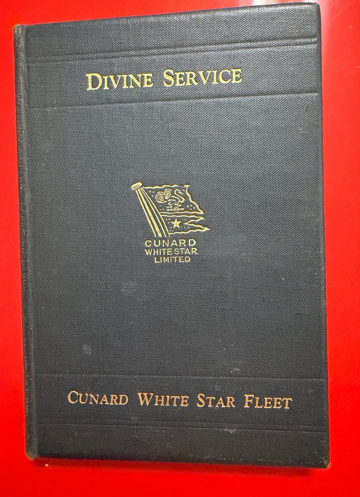 CUNARD WHITE STAR FLEET “Book of DIVINE SERVICE” (1936), 154 Pages, 90 Yrs. Old