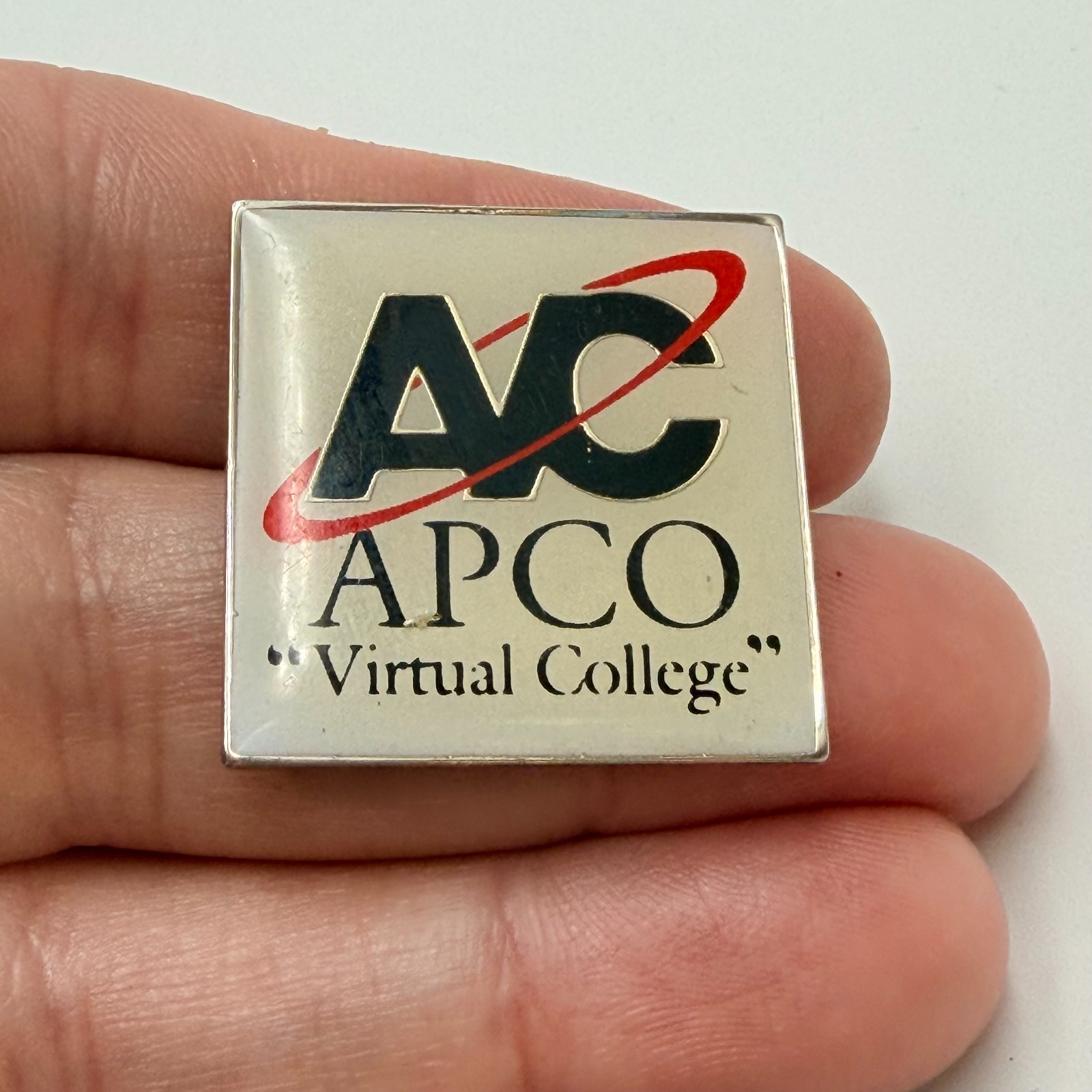 APCO International Virtual College Enamel Lapel Pin Public Safety Training Badge