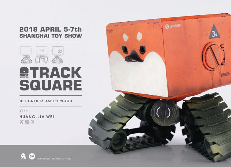 ThreeA 3A DIY Track Square 02 Designed By Ashley Wood Collectible Action Figure