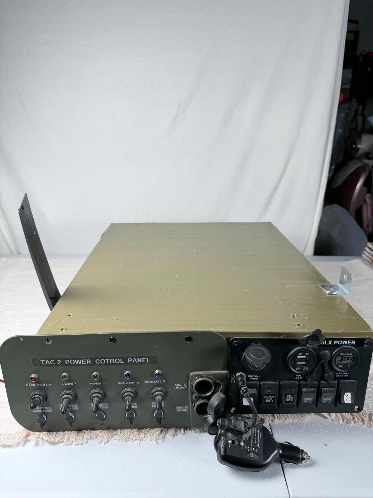 Military Radio TAC-2 Power Control Panel Custom 12V Communications Power Distrib