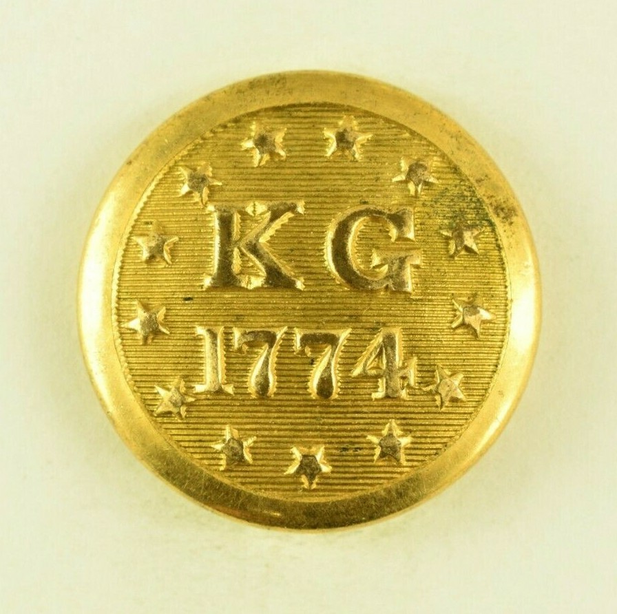 1870s-1890s Rhode Island Kentish Guards Uniform Button Original G7T 1870s-1890s Rhode Island Kentish Guards Uniform Button Original G7T