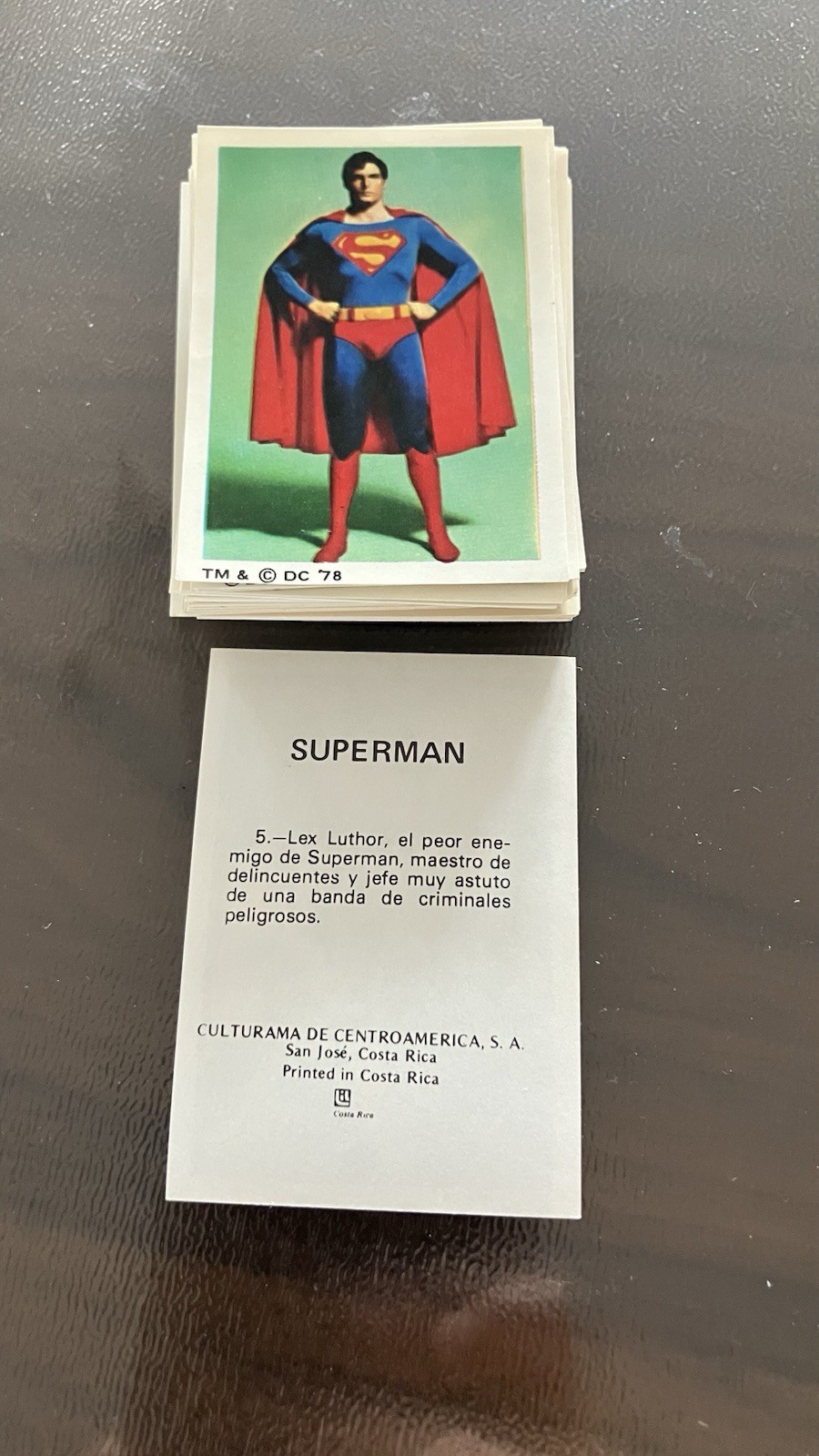 Superman Movie 1978 DC Spanish Stickers Culturama De Centro America Lot of 85 Superman Movie 1978 DC Spanish Stickers Culturama De Centro America Lot of 85