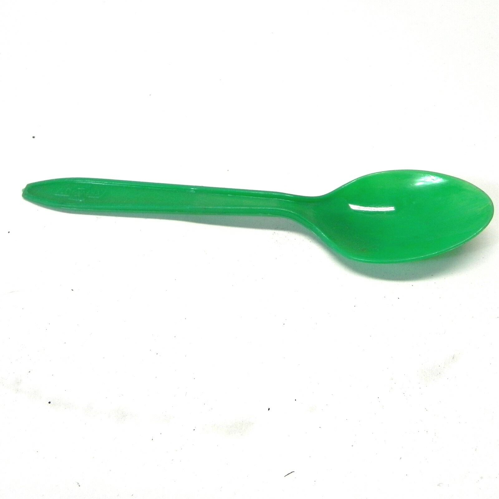 VINTAGE 1940S 1950S CHEVROLET CHEVY BOWTIE DEALERSHIP CHEVY PLASTIC SPOON GREEN 