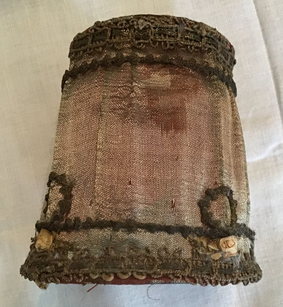 5 Antique FRENCH SILK LACE Chandelier Lamp SHADES Extreme Shabby