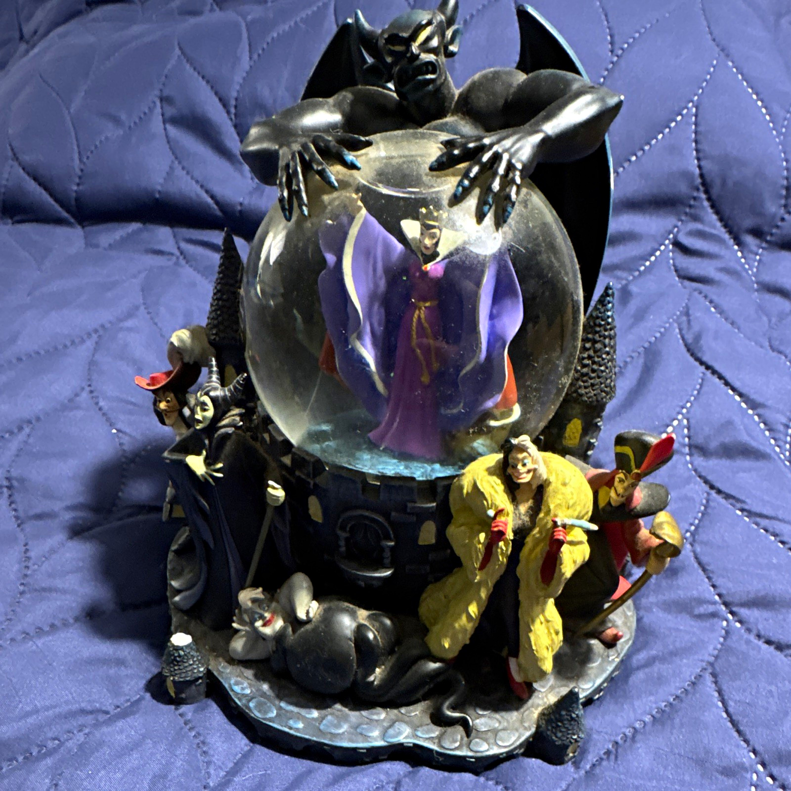 Disney Villains Maleficent Musical Glow-in-the-Dark Snow Globe 6