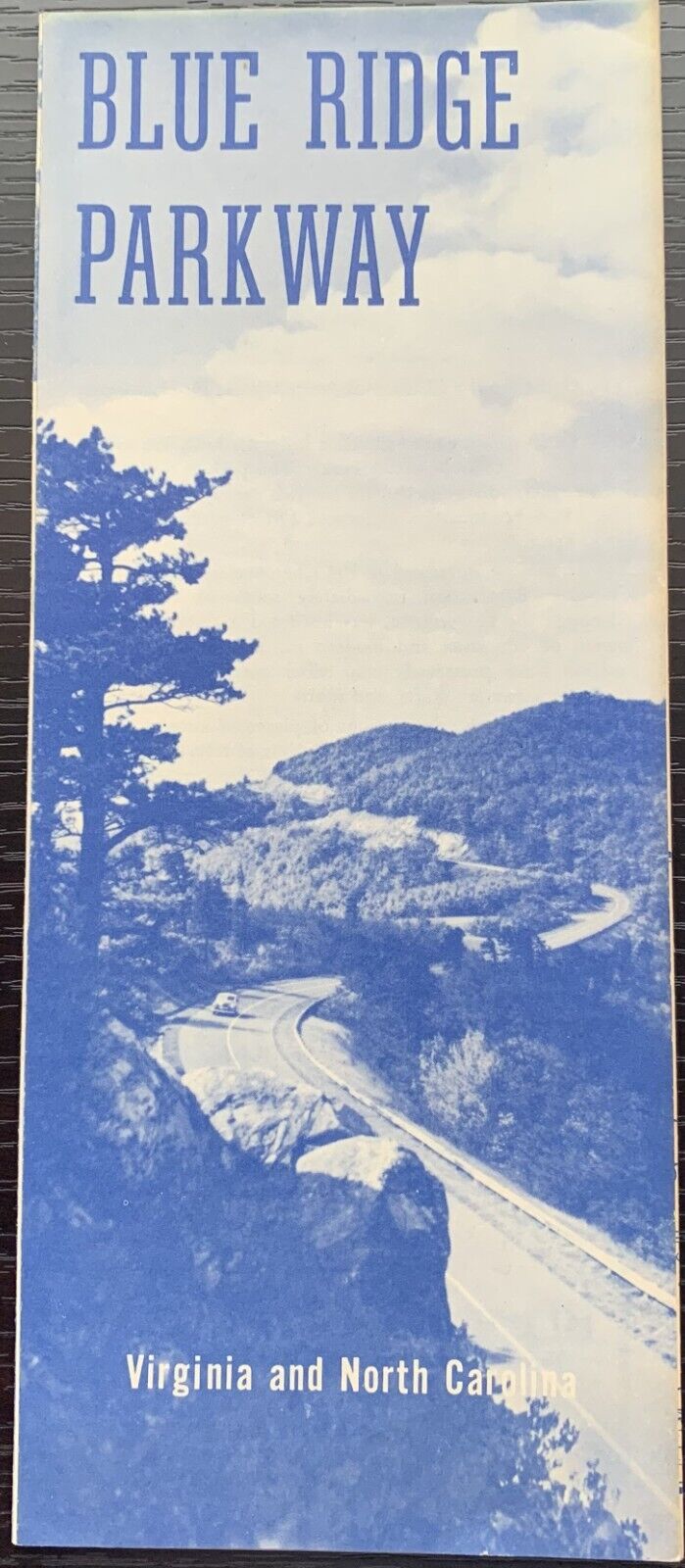1959 BLUE RIDGE PARKWAY VIRGINIA AND NORTH CAROLINA TRAVEL GUIDED MAP #3
