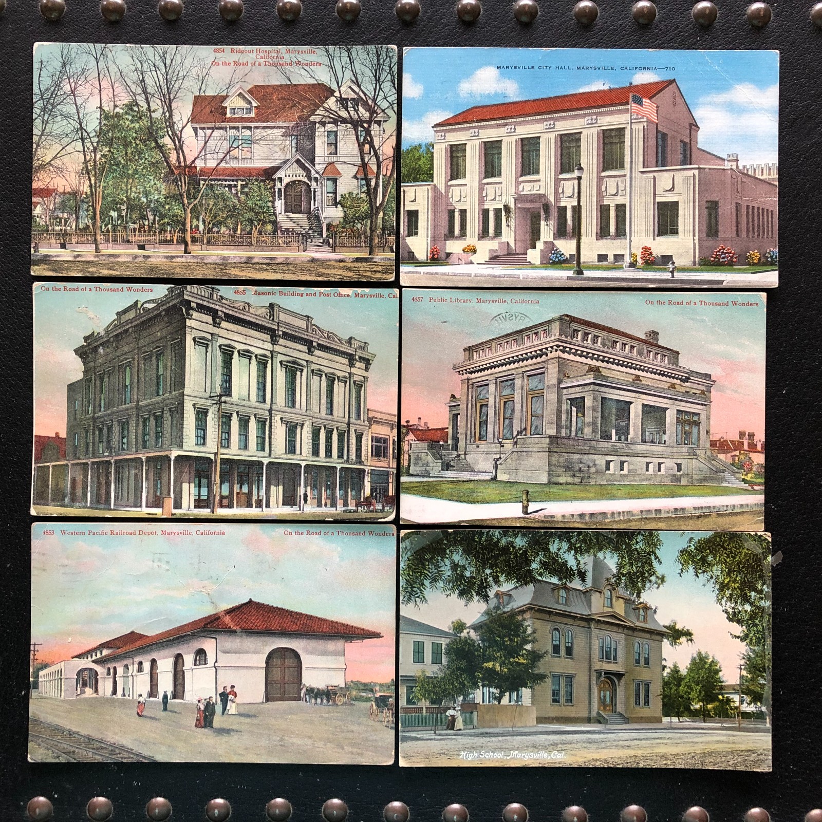 [6] Marysville California postcards [all posted]