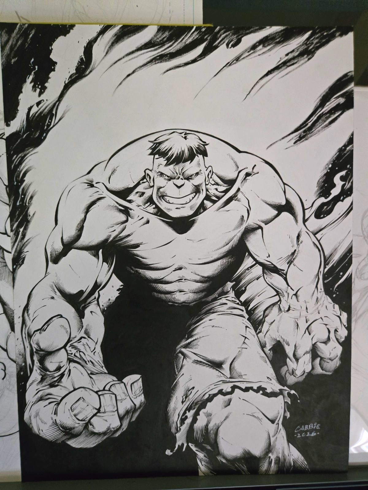 Hulk Original Comic Art By Chris \