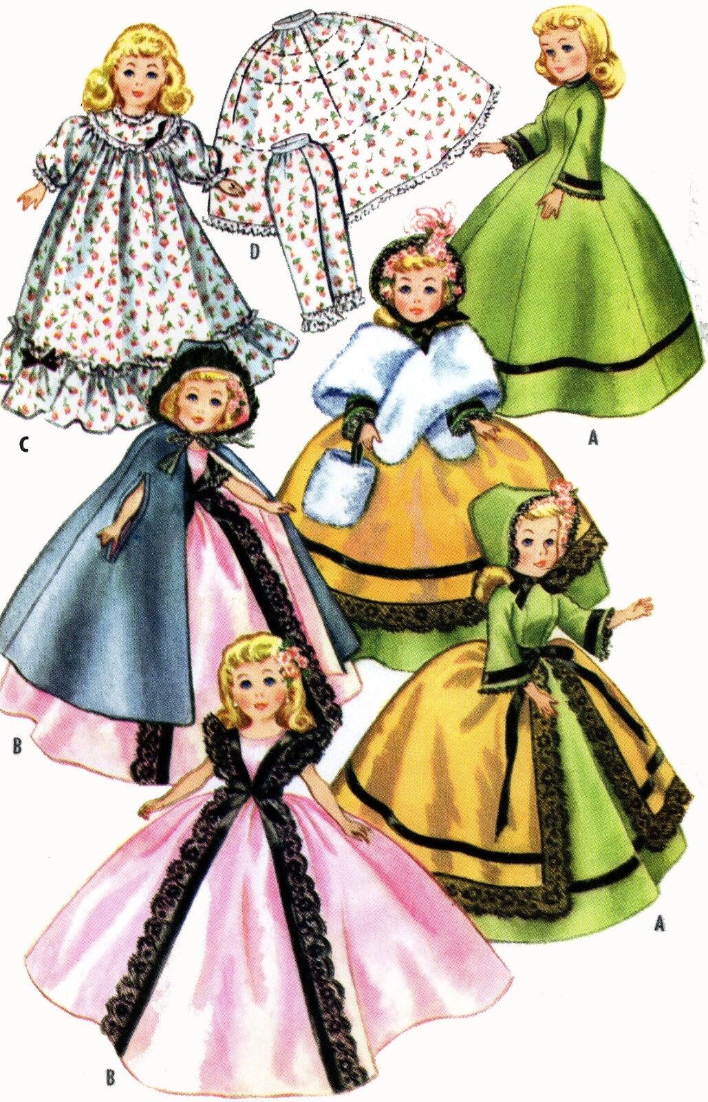 Vintage Doll Clothes PATTERN 2397 for 20 inch Revlon Toni Sweet Sue Cindy