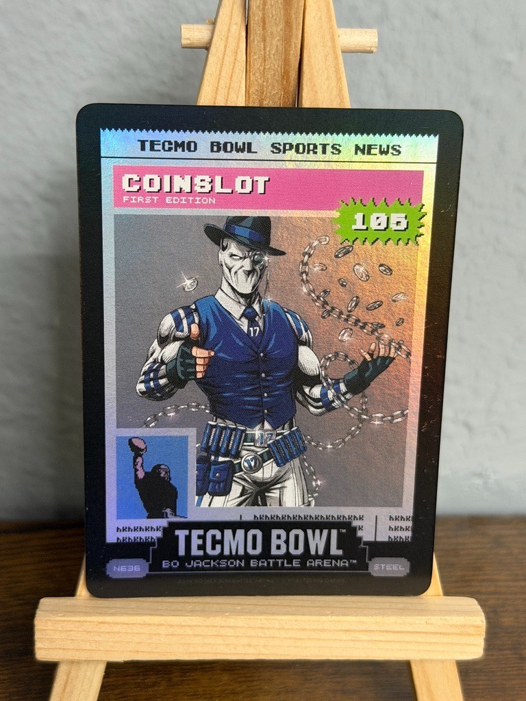Tecmo Bowl Sports News Bo Jackson Battle Arena Coinslot 1st Ed #106 Card