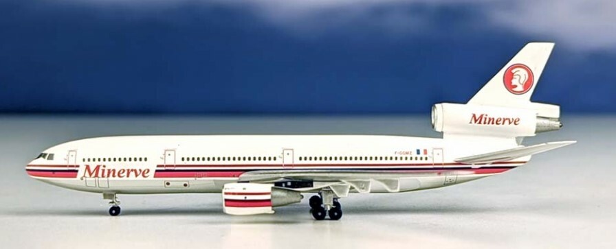 Aeroclassics AC419974 Minerve DC-10-30 F-GGMZ Diecast 1/400 Jet Model Airplane