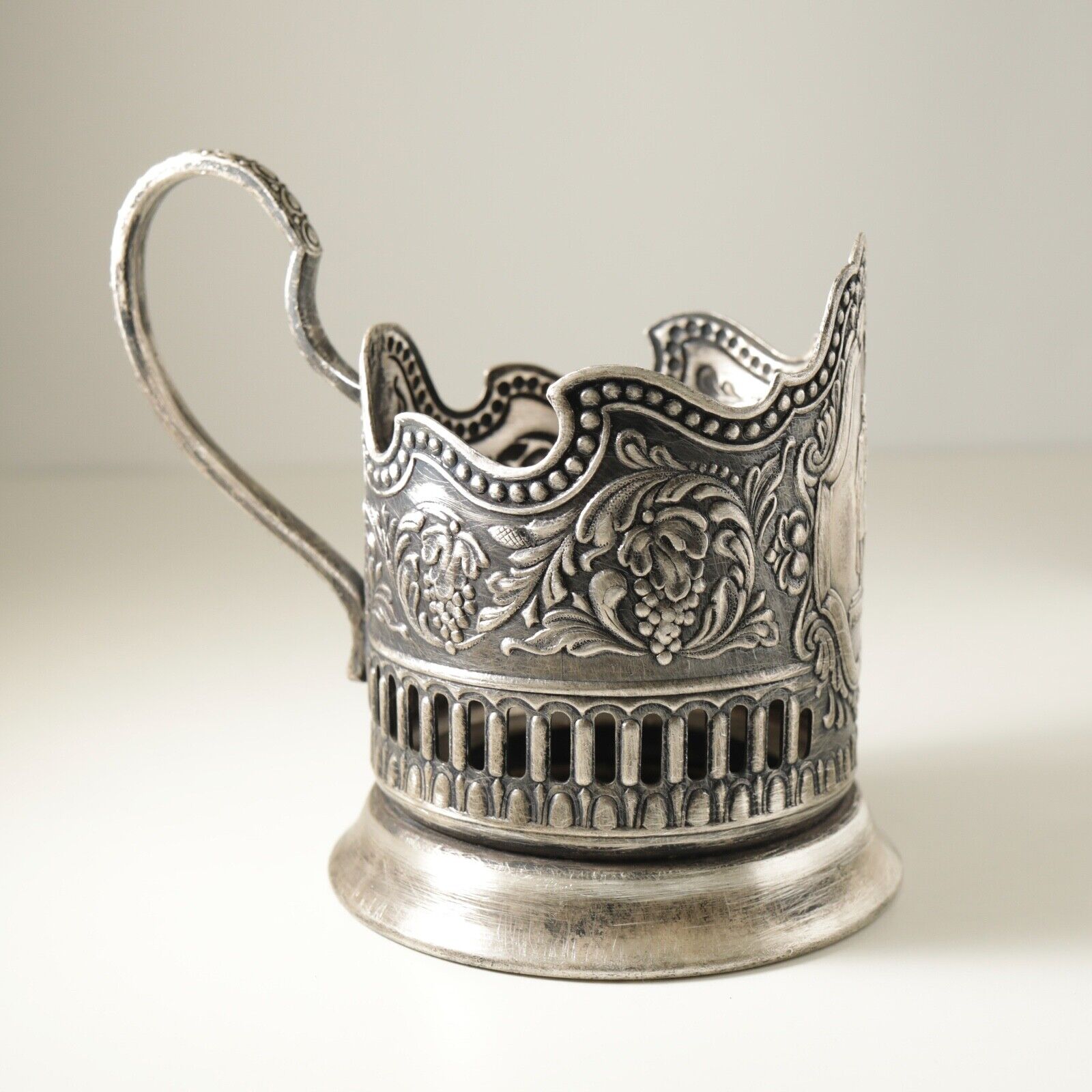 Vintage USSR Tea Glass Cup Holder Podstakannik gogol