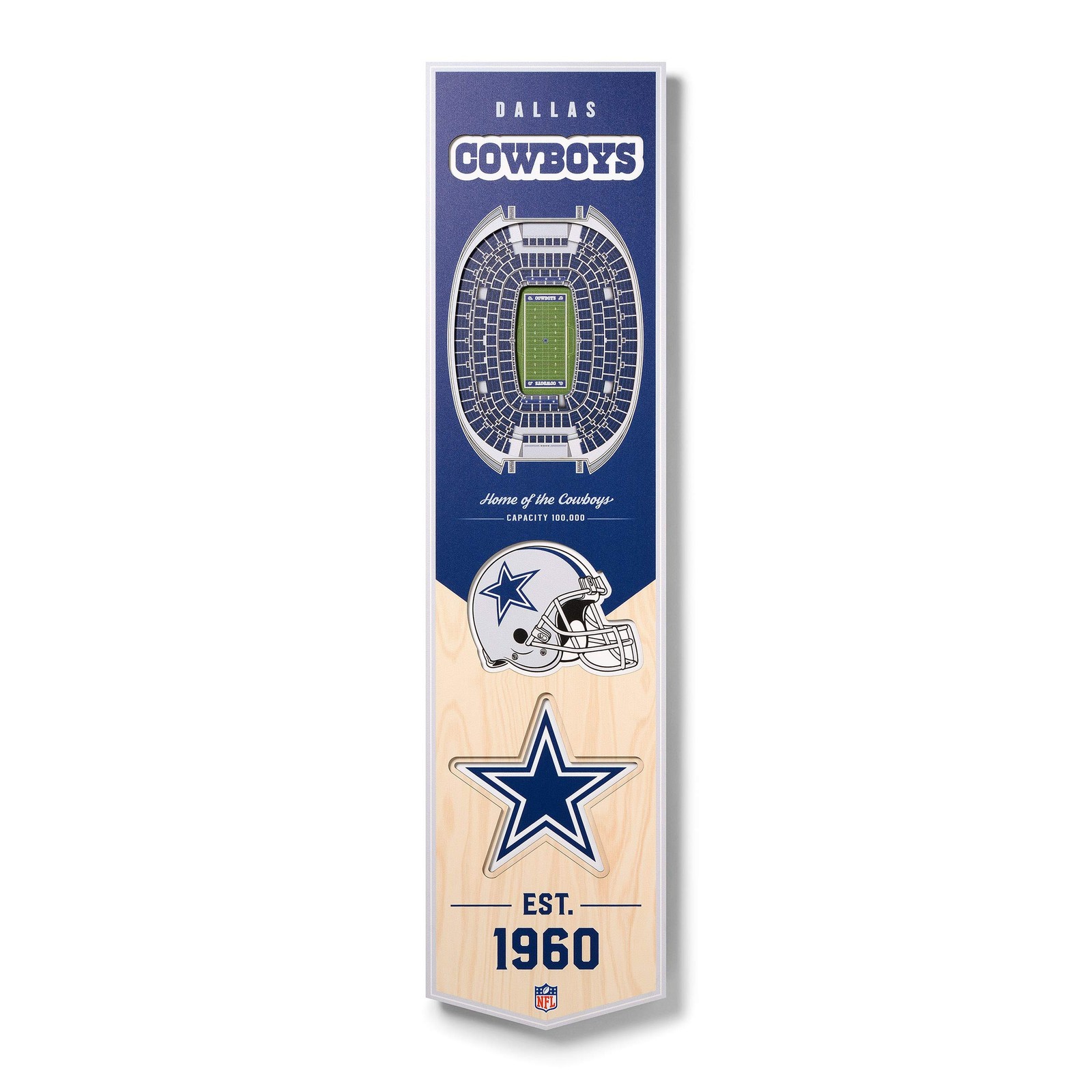Youthefan Nfl Dallas Cowboys Att 3D Banner-8X323D - 8X Youthefan Nfl Dallas Cowboys Att 3D Banner-8X323D - 8X