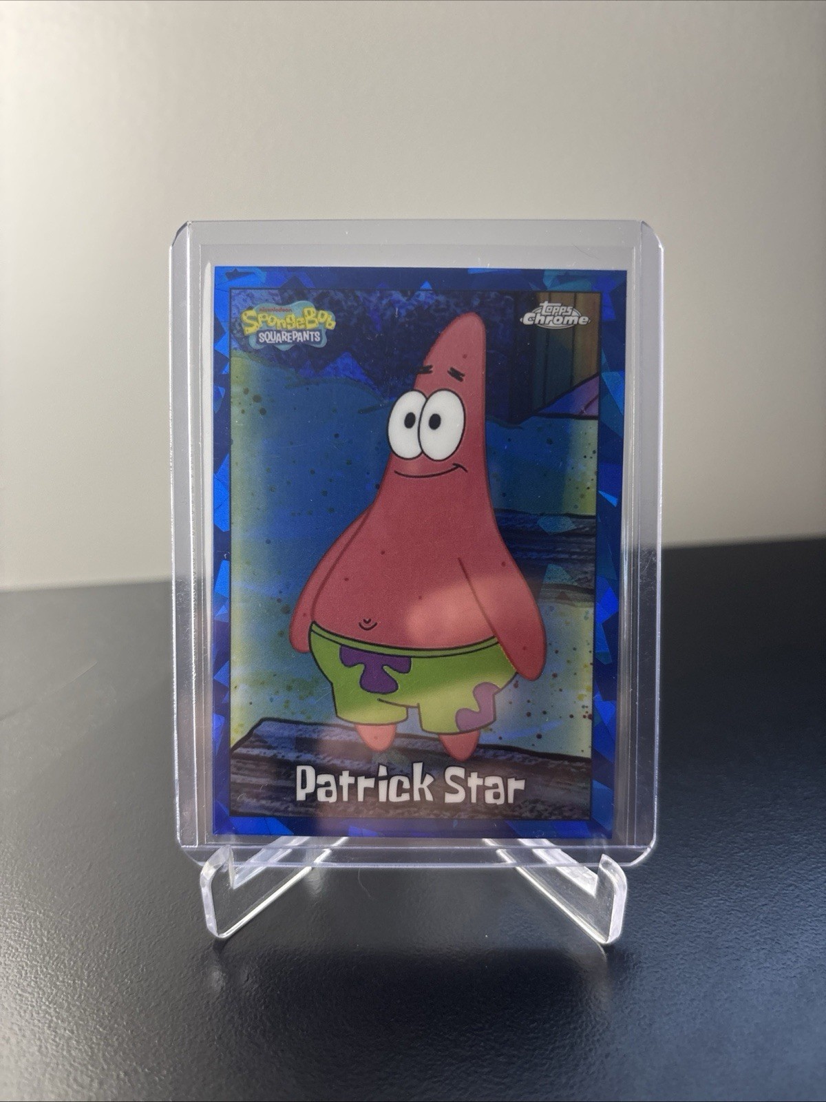 Patrick Star 2025 Topps Chrome SpongeBob SquarePants 25th Anniversary Sapphire